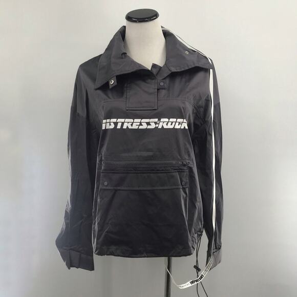 Mistress Rocks Raid Gray Oversized Pull On Jacket - Picture 5 of 12